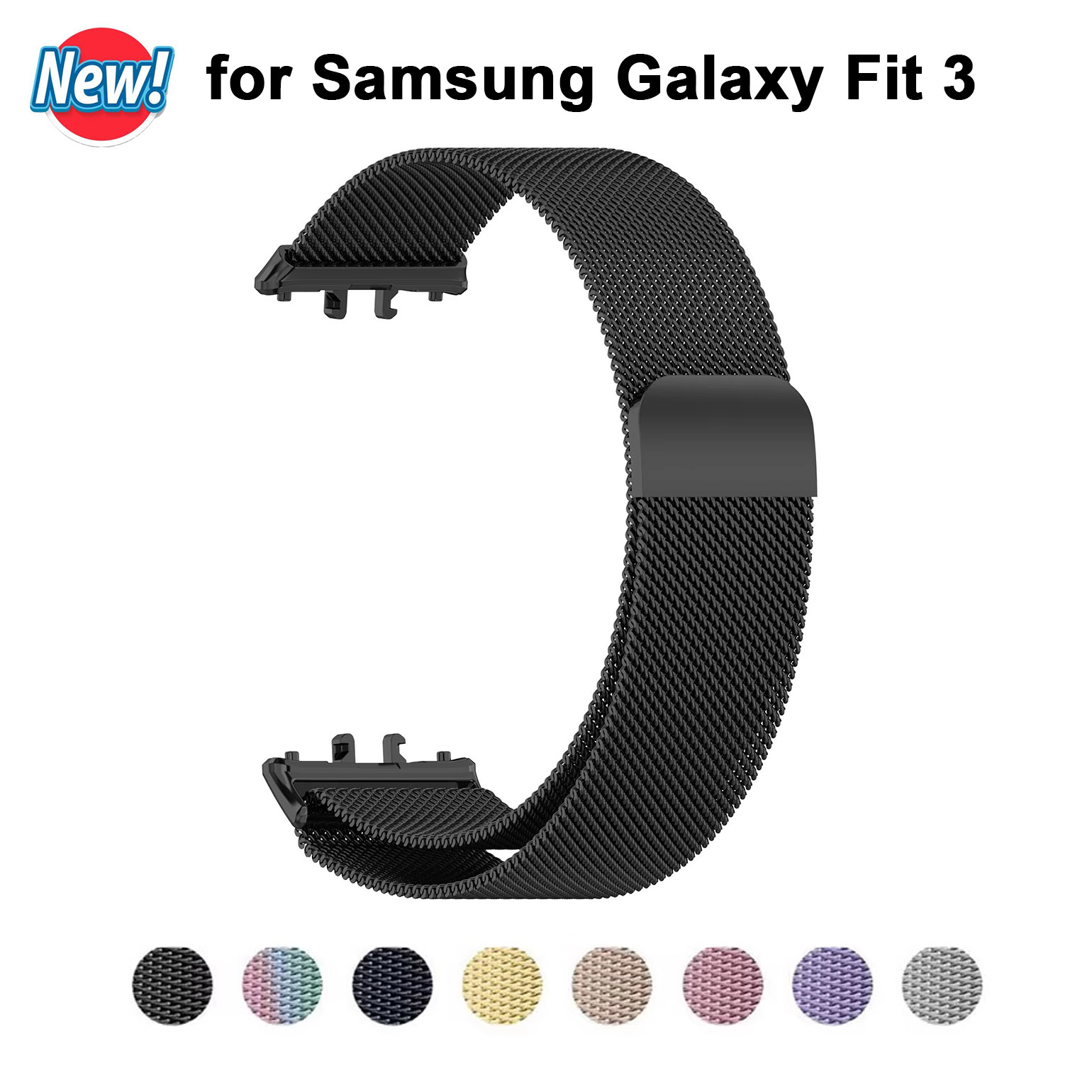 Milanese Loop Magnetic - Milanese lusband voor Samsung Galaxy Watch