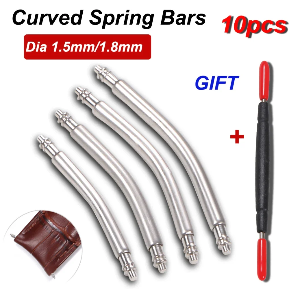 Curved Spring Bar - 10 stks Gebogen Einde Lente Bar