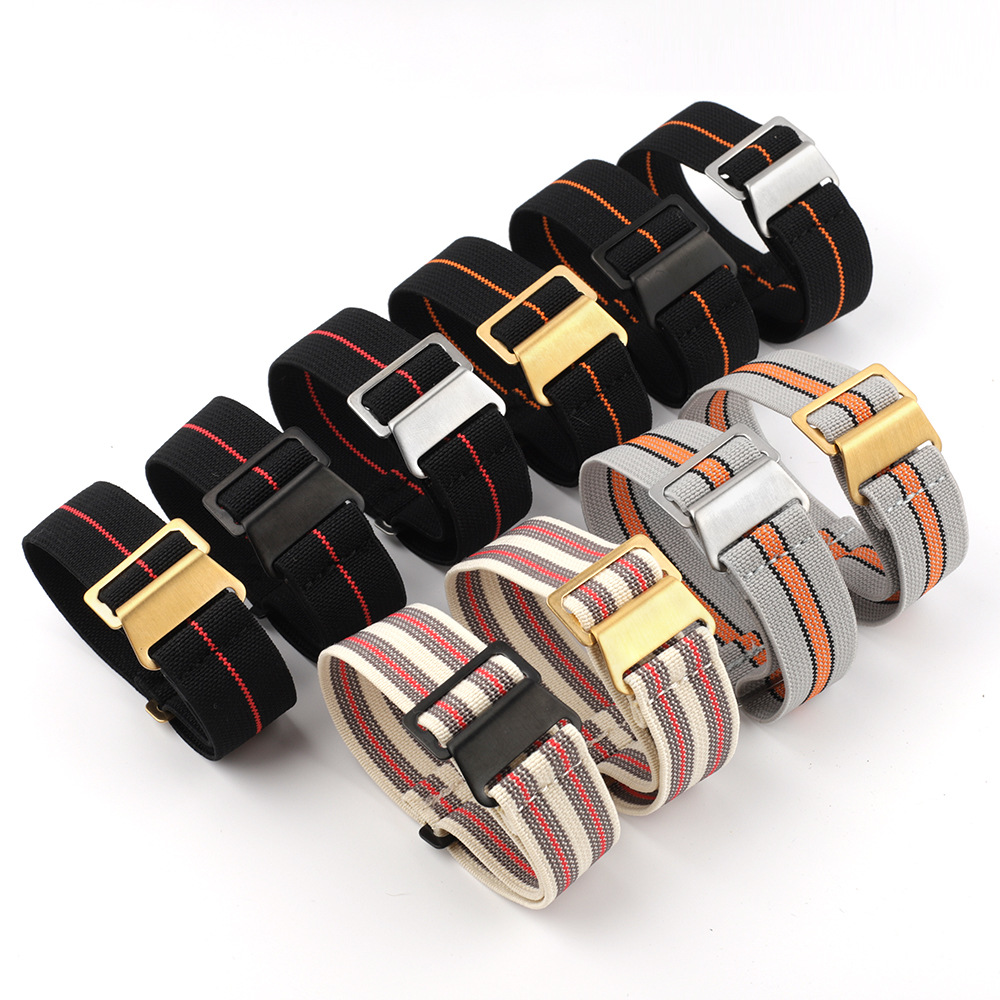 Parachute Strap Elastic - Parachute Nylon Horlogeband 18mm 20mm 22mm