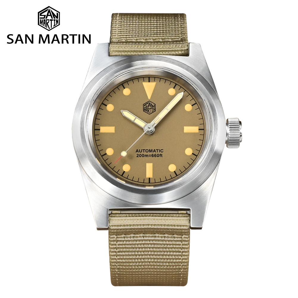 San Martin 38 mm pilotenhorlog - Tropic Strap Vintage recensie en prijs