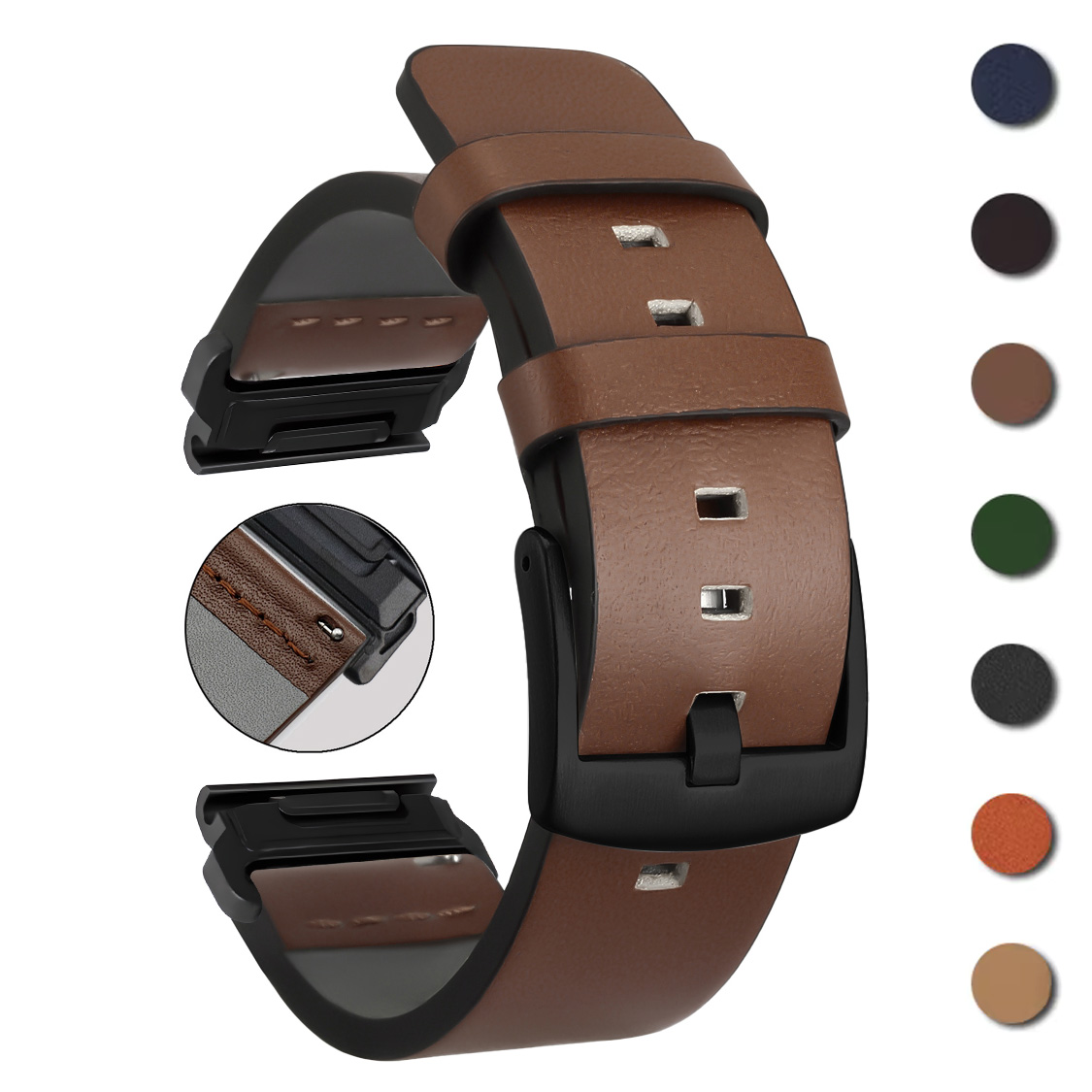 26mm 22mm Quick Fit Band Voor  - Leather Strap Quick Release recensie en prijs