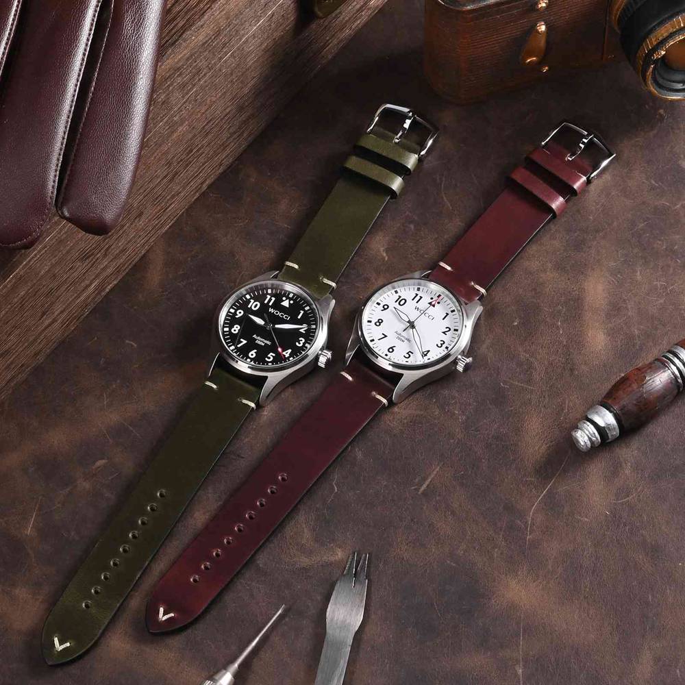 Wocci Olie Wax Lederen Horloge - Leather Strap Quick Release recensie en prijs